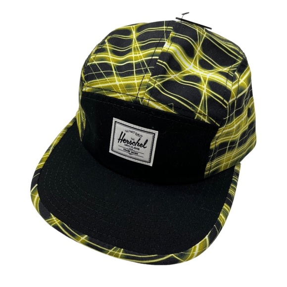 NWOT Herschel Glendale 5-Panel Cap Laser Beams Print - Picture 1 of 9